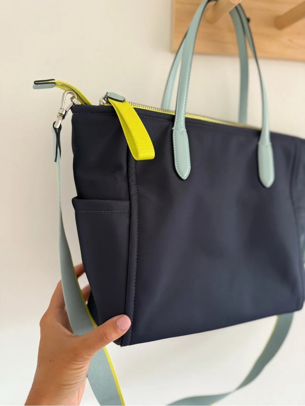 Kate Spade Chelsea Colorblock Nylon Medium Satchel Like New!